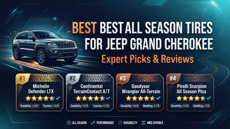 4 Best All Season Tires For Jeep Grand Cherokee: Expert-Tested 2026